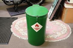 A 20 litre Weights & Measures Canister in Cylindrical Carrying Case. 
