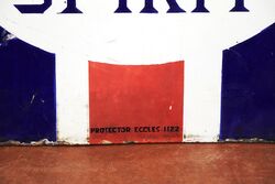 A BP Motor Spirit Union Jack Double Sided Enamel Sign 