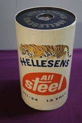 A Dummy Hellesens Battery Advertising Tin