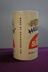 A Dummy Hellesens Battery Advertising Tin