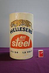 A Dummy Hellesens Battery Advertising Tin