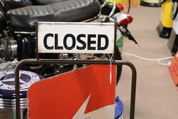 A Garage Forecourt Golf Petrol Spinning Tin Sign 