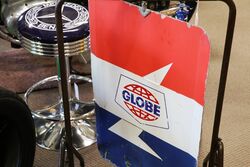 A Garage Forecourt Golf Petrol Spinning Tin Sign 