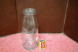 A Good Vintage Caltex One Quart Oil Bottle