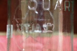 A Good Vintage Caltex One Quart Oil Bottle