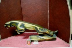 A Jaguar Showroom Leaper with Bronze Finish, #