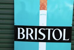 A Large Bristol Cigarettes Enamel Pictorial Adv Sign 