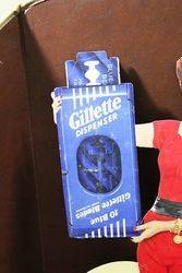 A Large Gillette Dispenser Cut Out Show Card