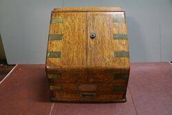 A Lovely Antique English Oak Stationary Desk Companion. #