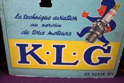 A Period KLG Spark Plug Advertising Card