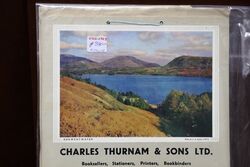 A Pictorial Calendar Showcard Produced for Charles Trunam and Sons 1952
