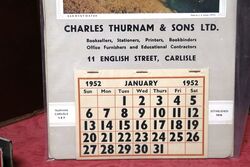 A Pictorial Calendar Showcard Produced for Charles Trunam and Sons 1952