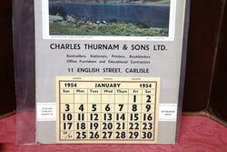 A Pictorial Calendar Showcard Produced for Charles Trunam and Sons 1954