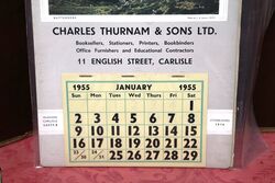 A Pictorial Calendar Showcard Produced for Charles Trunam and Sons 1955