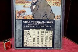 A Pictorial Calendar Showcard Produced for Chas Trunam and Sons 1931