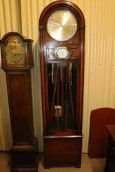 A Quality Art Deco Dome Top Longcase Clock. #