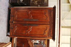 A Rare Antique French Well Carver Armoire 