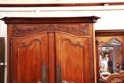 A Rare Antique French Well Carver Armoire 