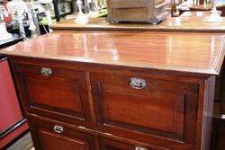 A Rare Antique Oak 6 Door Filing  Cabinet  