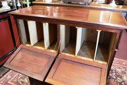 A Rare Antique Oak 6 Door Filing  Cabinet  