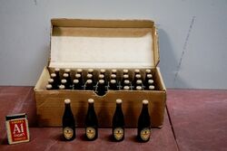 A Rare Box of 36 Miniature Guinness Bottles, ( Unopened )