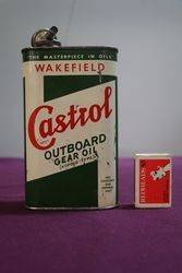 A Rare Castrol Wakefield Outboard Gear Oil Tin
