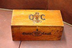 A Rare Late Victorian Queens Council Cigar Box With 2 Enamel Signs #