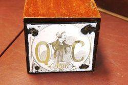 A Rare Late Victorian Queens Council Cigar Box With 2 Enamel Signs 