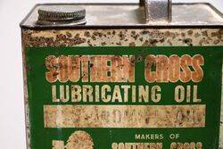 A Rare Vintage Southern Cross Lubricating Oil Tin