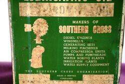 A Rare Vintage Southern Cross Lubricating Oil Tin