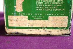 A Rare Vintage Southern Cross Lubricating Oil Tin