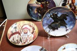 A Selection of Franklin Mint American Indian Heritage plates 