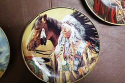 A Selection of Franklin Mint American Indian Heritage plates 