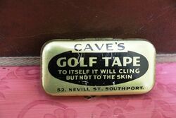 A Small Caveand39s Golf Tape Tin