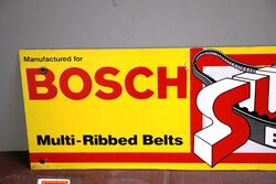 A Small Genuine Bosch Super Belt Tin Advertising Sign 