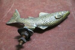 A Vintage ADesmo Fish Car Mascot