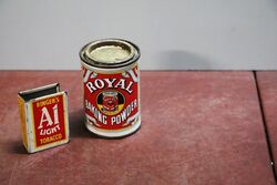 A Vintage Small Royal Baking Powder Pictorial Tin.