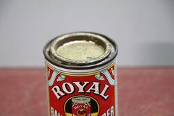 A Vintage Small Royal Baking Powder Pictorial Tin