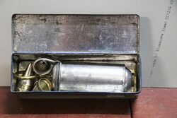 A Vintage Standard Icing Syringe Tin With Contents