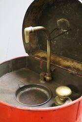 A Vintage and Original Garage Parts Cleaner Drum