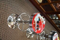 Adjustable Garage/Bar Stool Coca Cola Pictorial. #