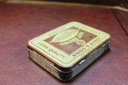 Adkin and Sons Nut Brown Tobacco Tin