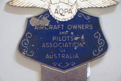 Aircraft Owners and Pilots Association Of Australia Badge 