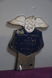 Aircraft Owners and Pilots Association Of Australia Badge 