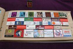 Album of 148 Vintages Match Boxes  