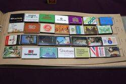 Album of 148 Vintages Match Boxes  
