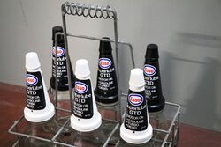 All Original Esso Superlube GTD Oil Bottles in 6 Bottle Basket