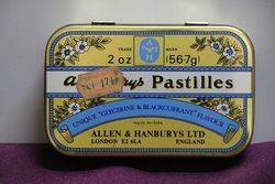Allen & Hanburys Ltd , Allenburys Pastilles Tin 
