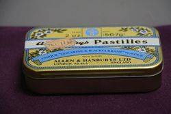 Allen and Hanburys Ltd  Allenburys Pastilles Tin 