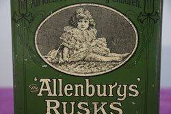 Allenburys Rusks Tin by Allen and Hanbury Ltd